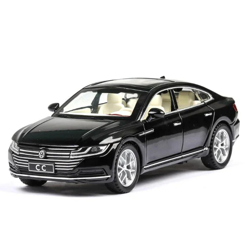 1:32 Volkswagen CC Alloy Toy Car Metal Die-casting Model Sound And Light Pull Back Toy Car Kids Gift Toys For Boys A132