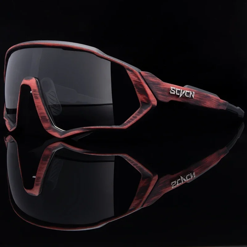 Lunettes de soleil photochromiques polarisées pour le sport, lunettes de vélo, lunettes de vélo de montagne, lunettes de soleil de route, UV400, nouveau style