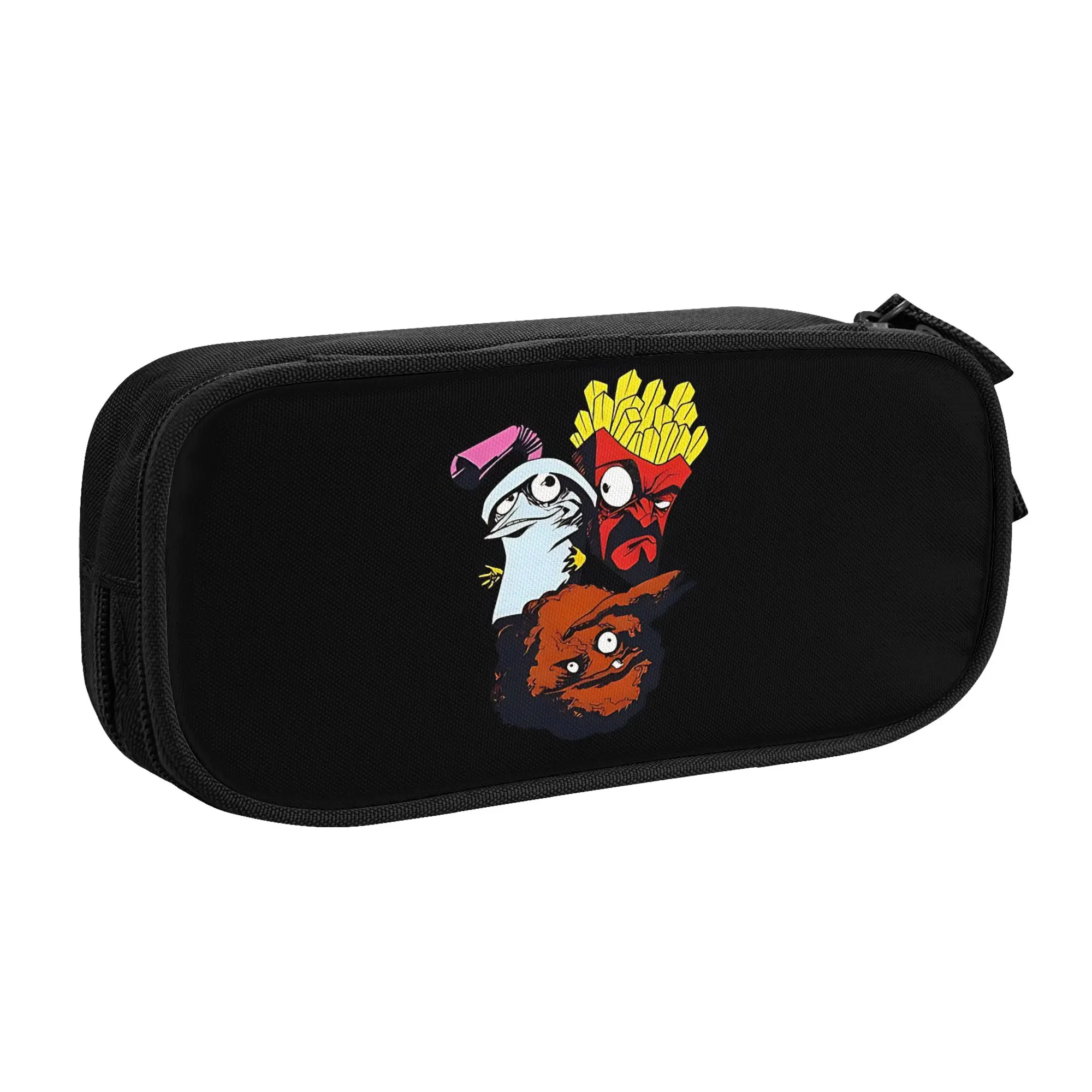 1 piece Lightweight trippy psychedelic cartoon Pencil Case Boys Pen Bag ATHF School Stationery Bag