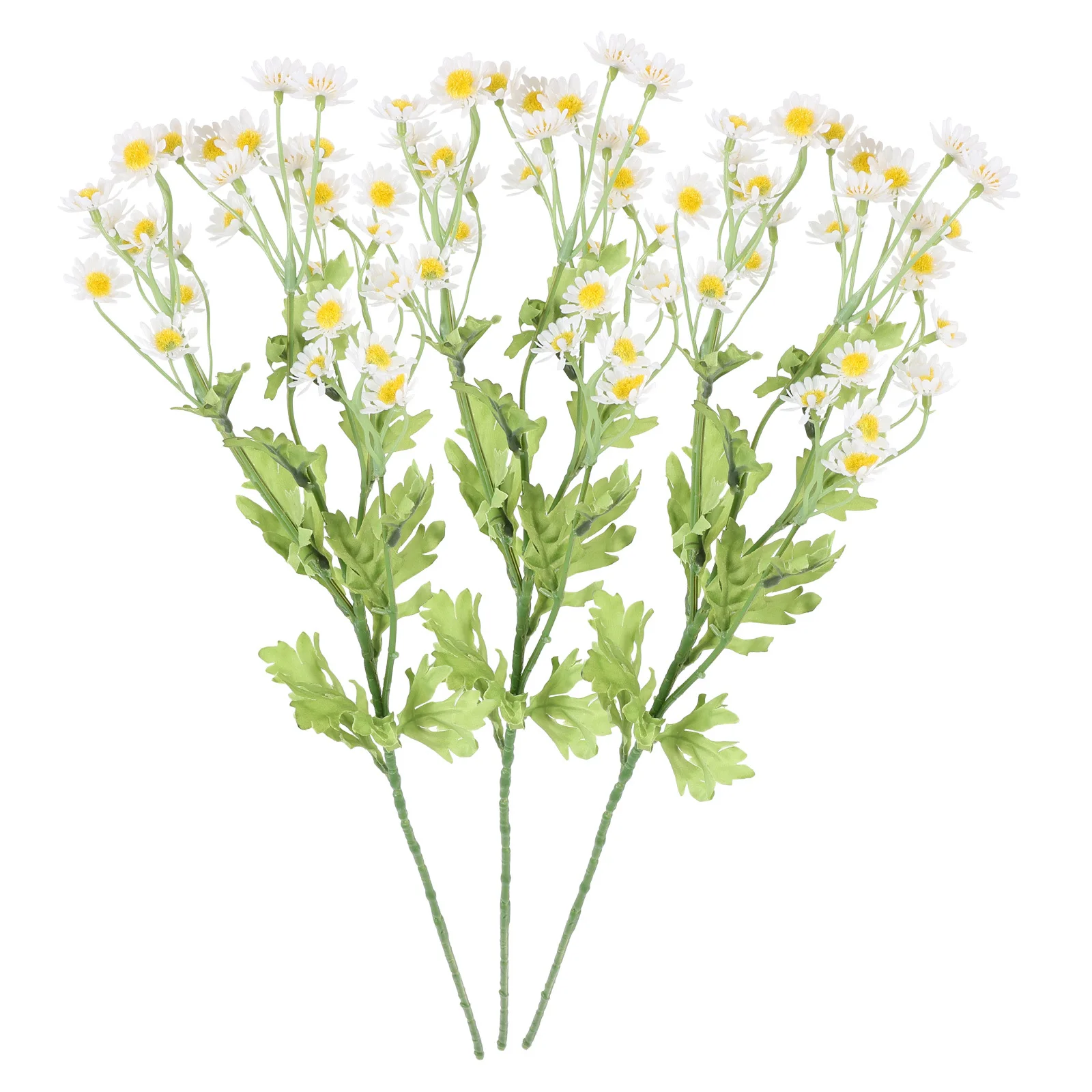 

3pcs Simulation Chamomile Flower Decor Artificial White Daisy Bouquet For Home Wedding Party Decoration Flower Arrangement