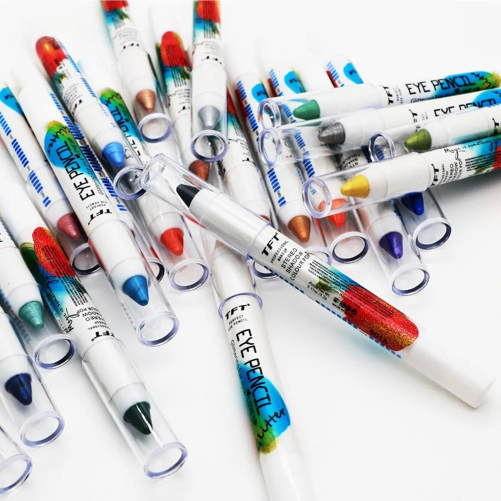 Resaltador sombra de ojos lápiz sombra de ojos tumbado gusano de seda maquillaje pigmento cosméticos lápiz delineador de ojos blanco impermeable brillo mate desnudo