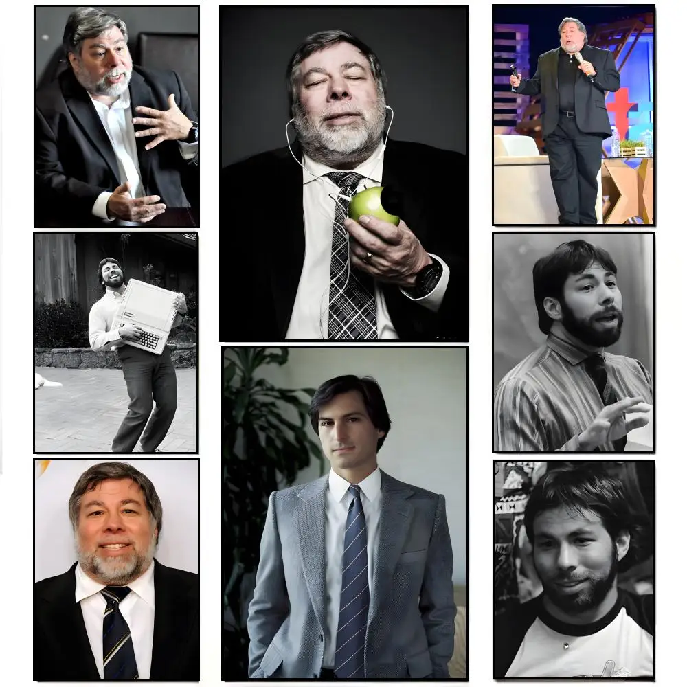 Vintage Technical S-Steve Wozniak Computer Pioneer Retro Art Poster HD  Waterproof Wall Sticker Bar Living Room Decor Gift
