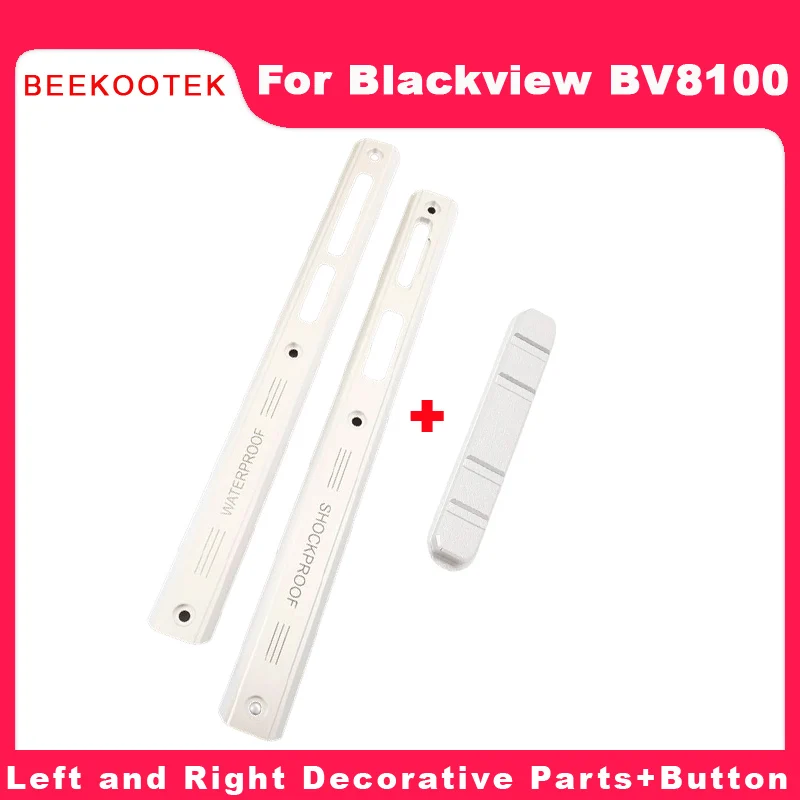 New Original Blackview BV8100 Rear Cover Aluminum Piece Left Right Decorative Parts Volume Button Key For Blackview BV8100 Phone