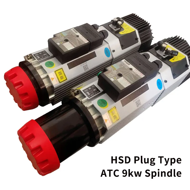HQD 9kw GDL70-24Z/9.0 Iso30 Milling Machine Spindle Atc ISO30 Spindle Motor For Engraving MDF Acrylic Wood CNC Router Machine