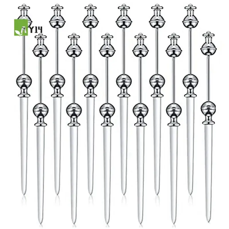 AY14 -12 Pieces Letter Opener Metal Letter Opener Envelope Opener Knife Beadable Letter Opener( Not Included Beads)