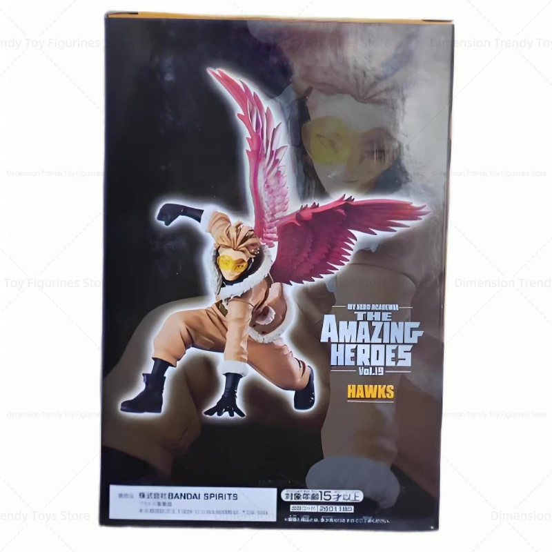 In Stock Bandai Banpresto Anime My Hero Academia Hawks The Amazing Heroes Vol.19 Action Figure Model Doll Toy Gift DT