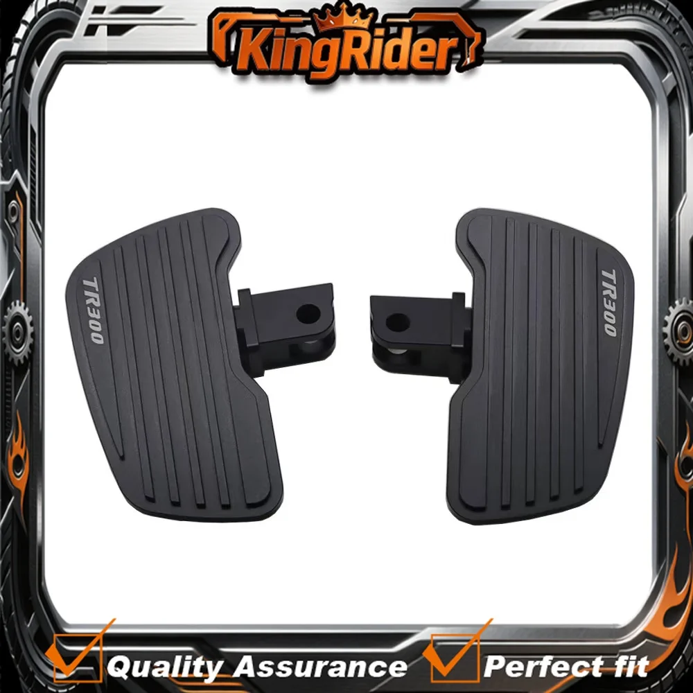 

【Supreme quality】HAOJUE TR300 is modified to enlarge and widen the front pedal aluminum anti-skid pedal cruise pedal.