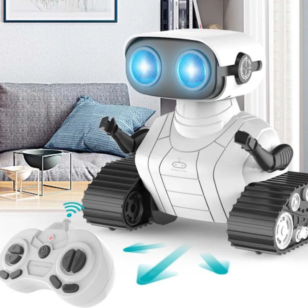 Gesture Control Intelligent Toy Mini RC Robot DIY Dynamic Music Smart Robot Touch Control Programing Education RC Robot Toy Gift