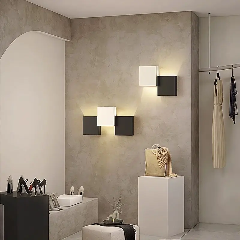 Lampa designerska Kinkiet Lampa ścienna Sypialnia Nocna Listwa Dekoracyjna Lampa Salon TV Lampy ścienne Nowoczesny Minimalistyczny Nordycki Minimalistyczny