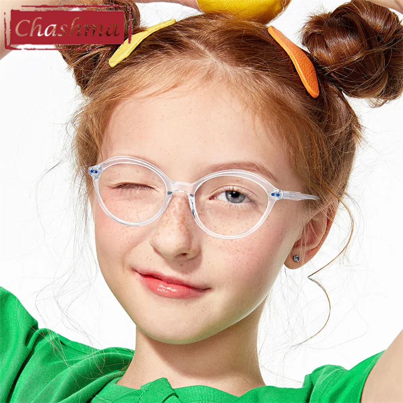 

Chashma Myopia Prescription Spectacles Oval Kids Top Quality Eye Glasses for Recipe Spring Hinge Boy Frames Girls Light Gafas