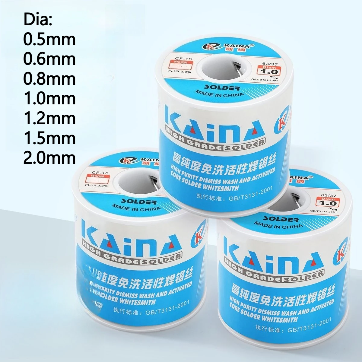 50/100/450g CF-10 Solder Wire Tin 0.5/0.6/0.8/1.0/1.2/1.5/2.0mm Roll Clean Rosin Welding Core Soldering Wire Flux Reel Tube