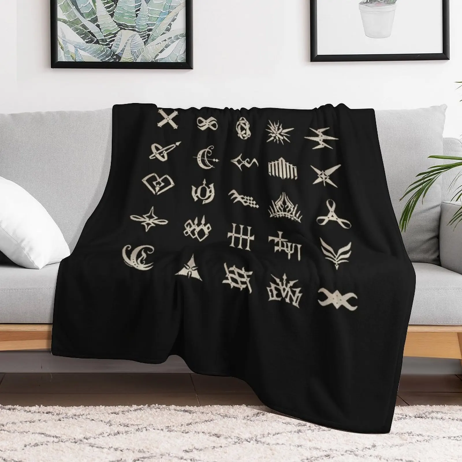 Code Vein Blood Codes Throw Blanket halloween Sofa Blankets