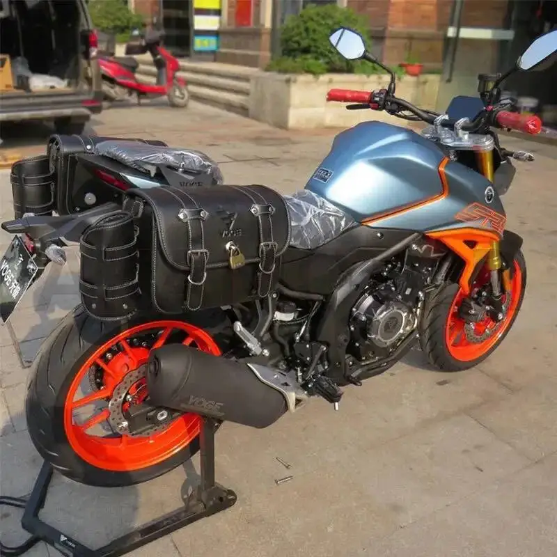 Left / Right Side Bag With Bracket For Loncin Voge 525r Lx500-r