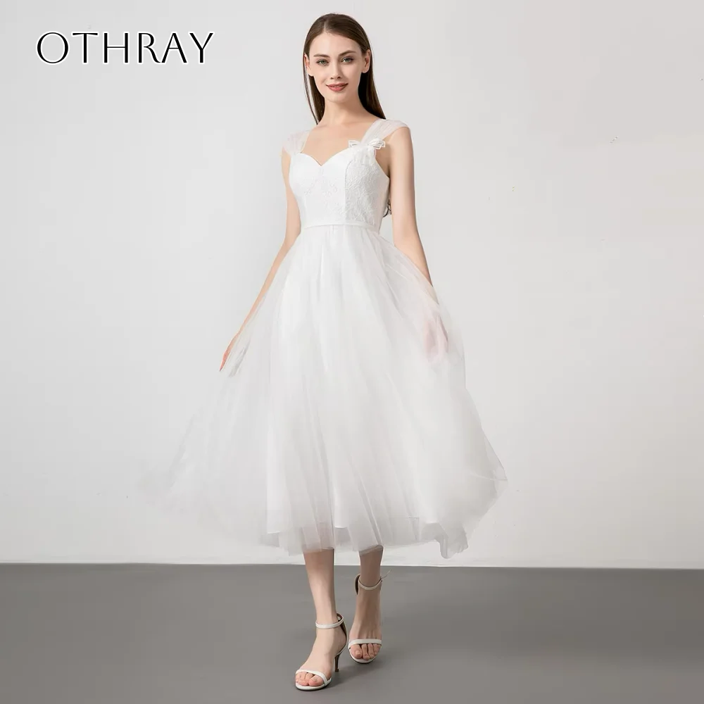 

Off Shoulder Lace A-line Tulle Short Homecoming Dresses Pleated Tea Length Customized robes de soirée