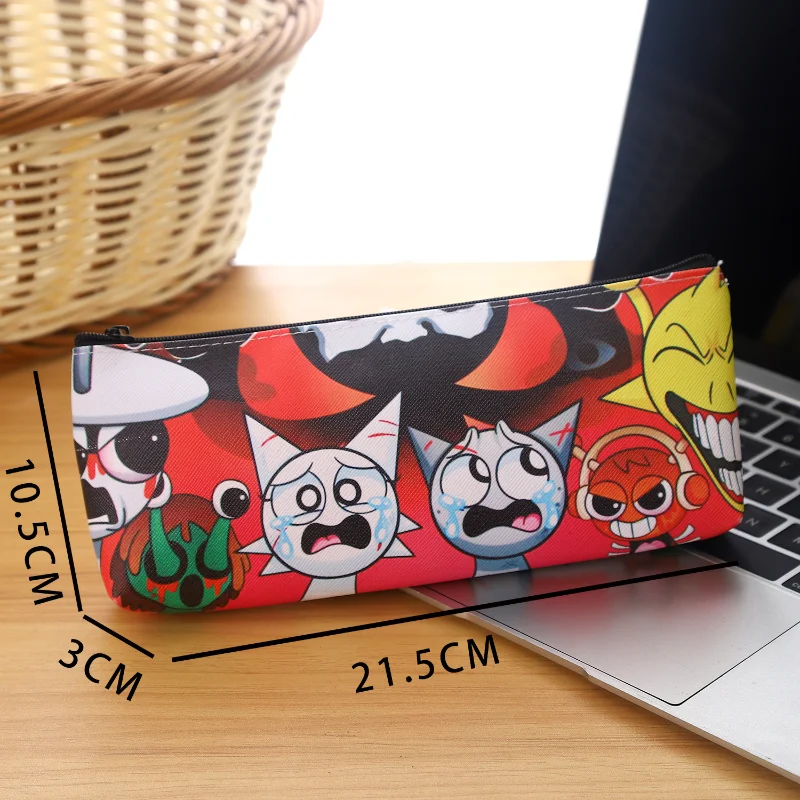Game Pencil Case Simple Candy Color Large-capacity Pencil Cases Stationery Cosmetic Bag kids Birthday gift