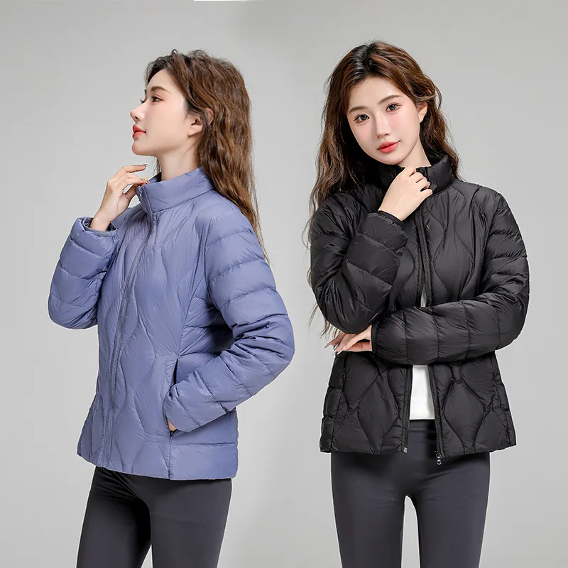 

Women's Lightweight Casual Hiking Down Jacket Versatile Filled with White Duck Down Camping Warm Large Size Coat for Women