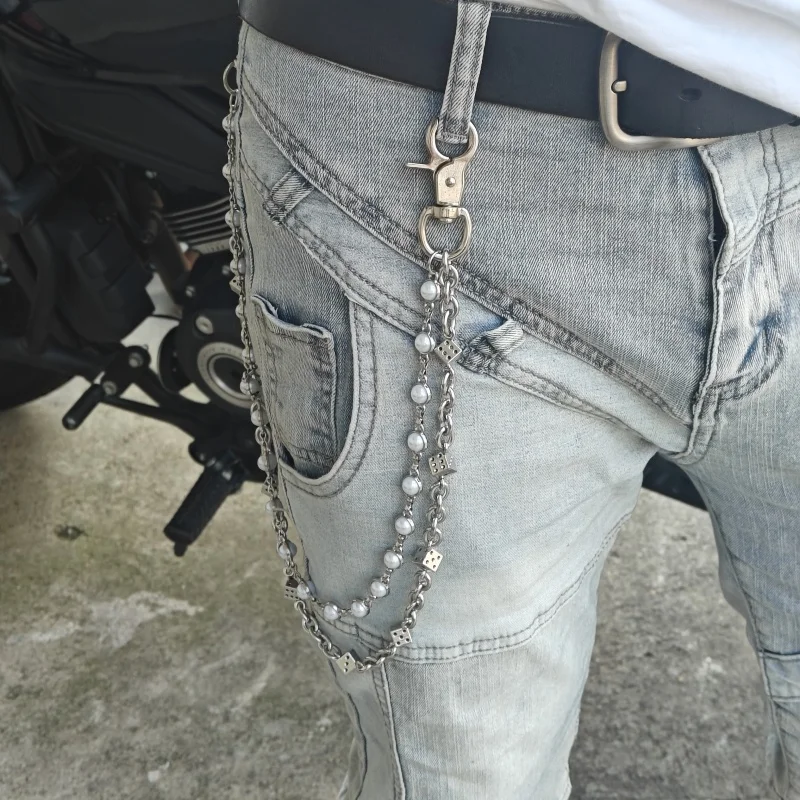 Neue Sommerkollektion 2025, Edelstahl, Minimalismus, Würfel, Hosenkette, modische Männer und Frauen, Luxus-Accessoires für die Taille – Detail 8