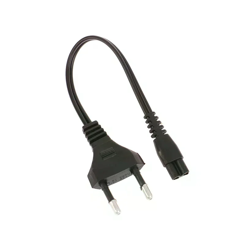 220V 1101 1106 1108 Black EU Ac Dual Hole Charging Cord Universal for Rechargeable Strong Light Flashlight