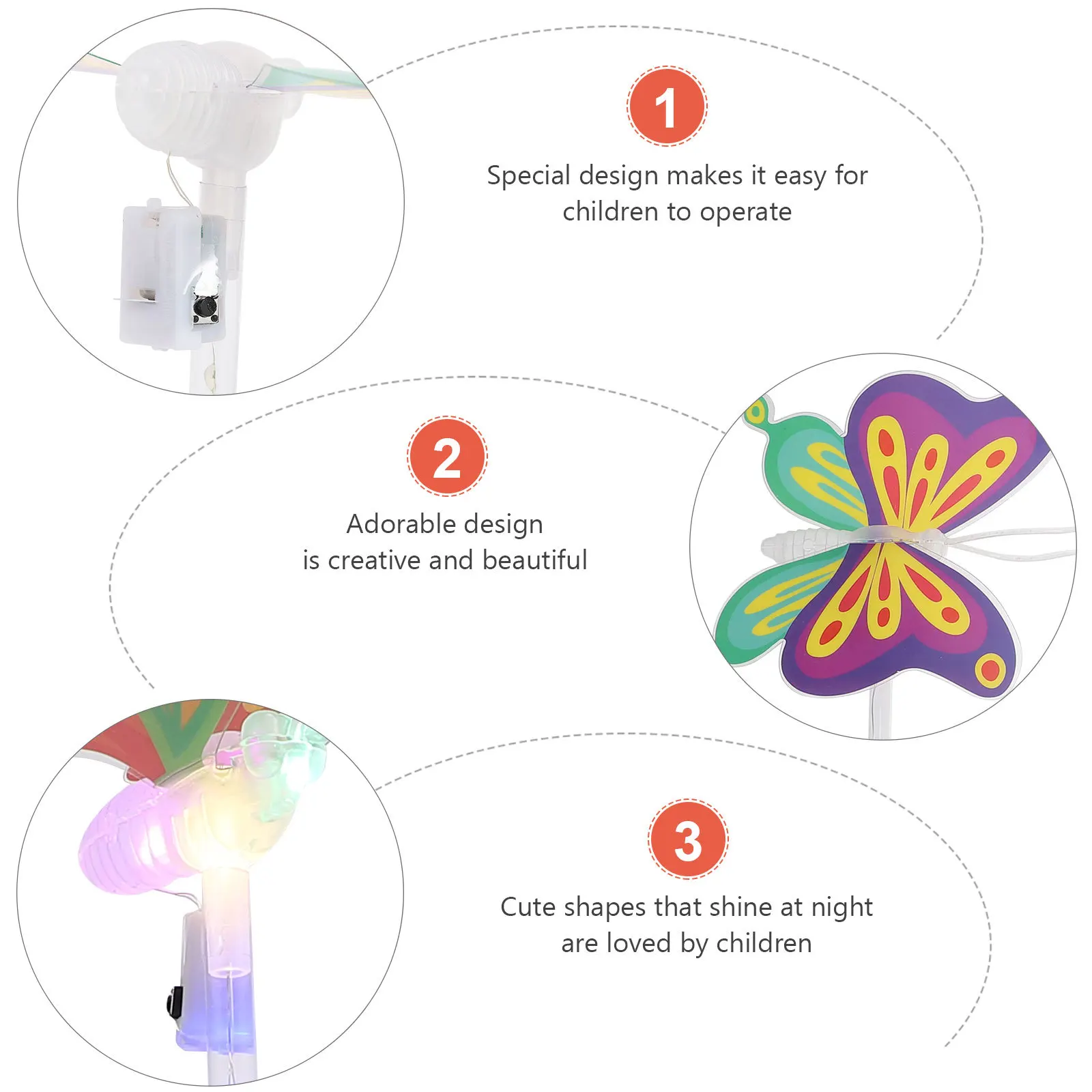 5pcs Flashing Luminous Fairy Stick Light Sticks For Kids Party Decorations Glow Shiny Sticks Festival Cheer Props