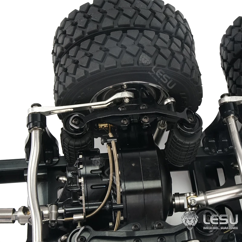 Lesu X-8023-A 1/14 simulação modelo de caminhão rc tamiya acessórios modificados ponte independente amortecedor airbag suspensão