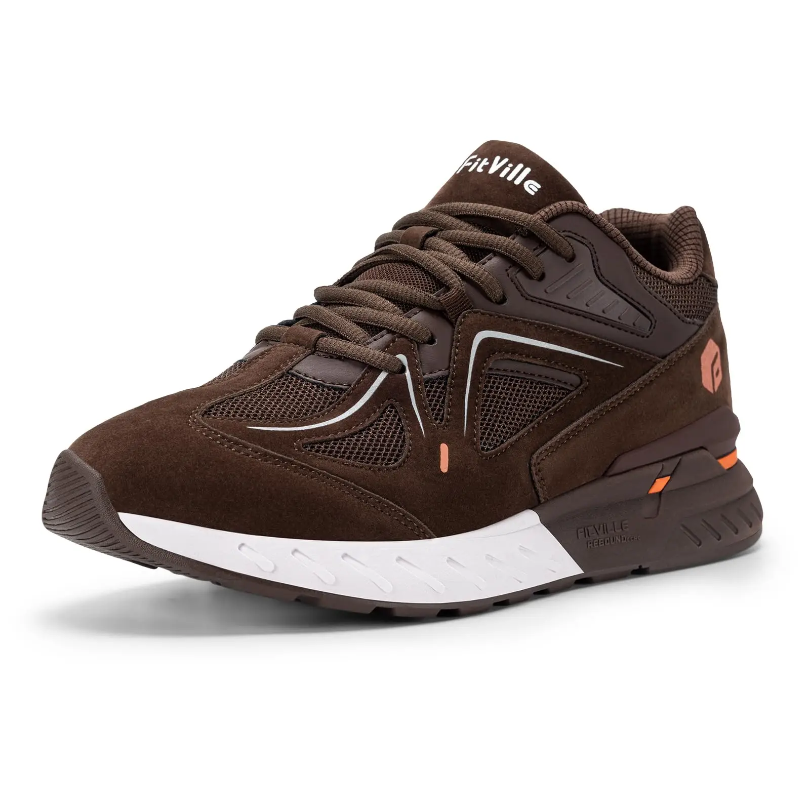 FitVille Men's Wide Toe Walking Shoes Comfort Non-slip Casual Sport Sneakers For Men Running Jogging Shoes Arch Support Autumn