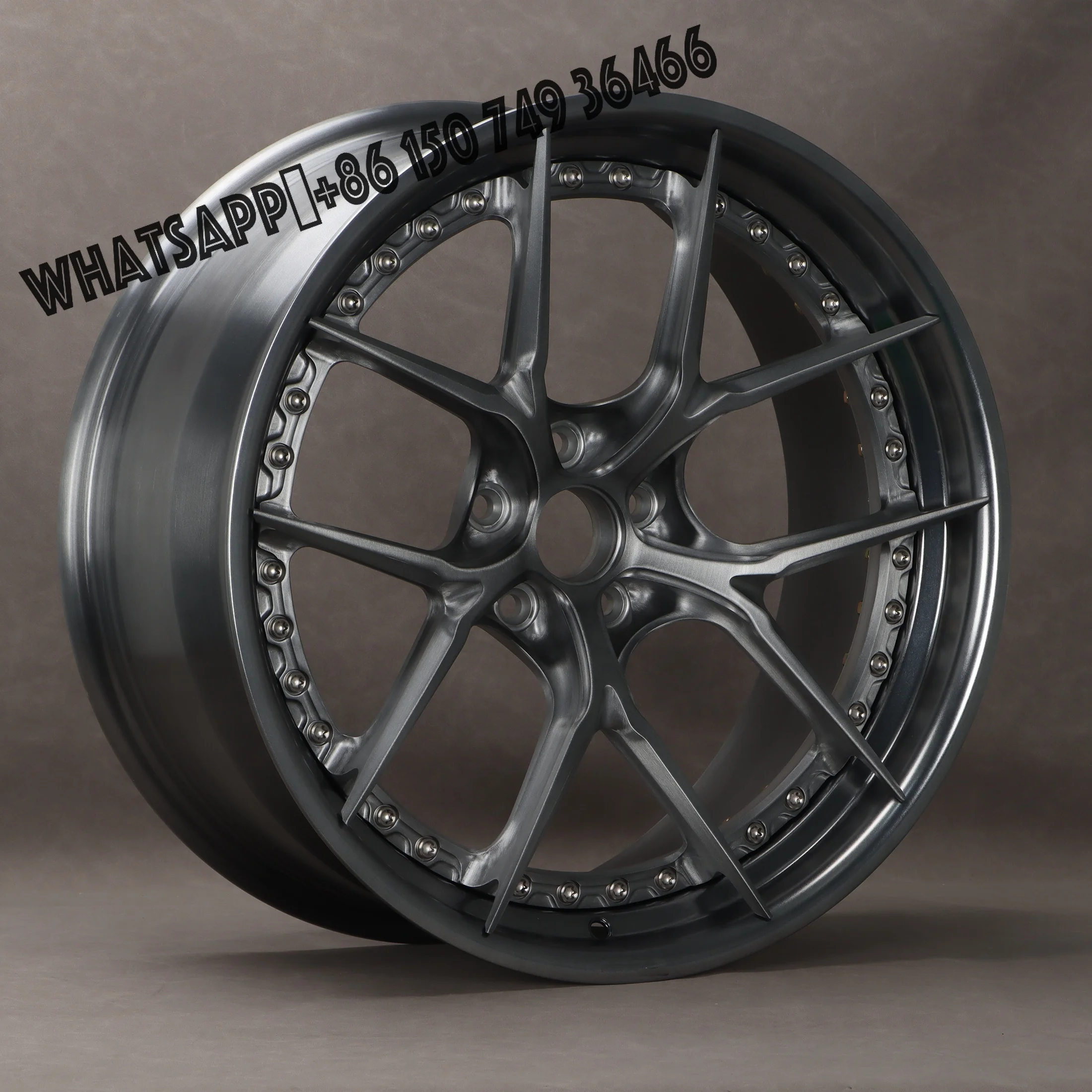 

Classic Series Two High Quality Forged 2-Piece Wheels Brushed Grey Y-Shaped Lightweight Five-Spoke S101SC Compatible for BMW