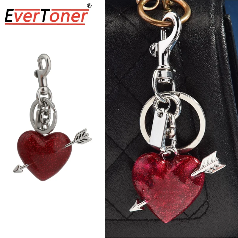 

EverToner New Creative Bag Pendant Key Buckle Red Love Pendant Ornament Fashionable Love Pendant Bag Accessories