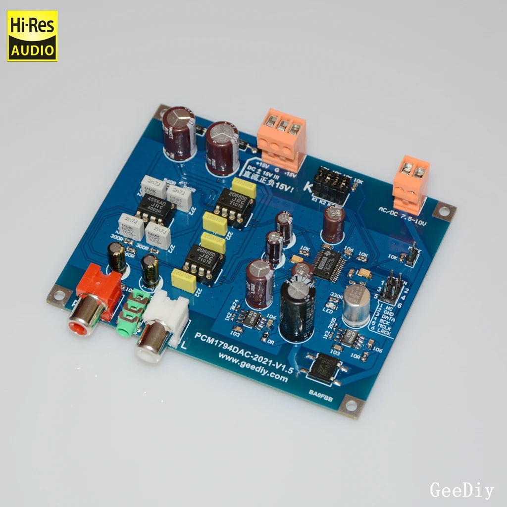 2021 neue Version pcm1794 dac Decoder i2s Eingang 24 unterstützt Mono-Parallel-Modus