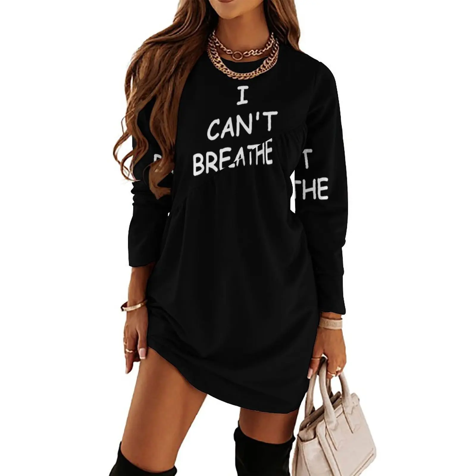 

I can’t breathe Long Sleeved Dress summer dresses women 2024 summer dress woman 2024 party dresses woman Woman clothing