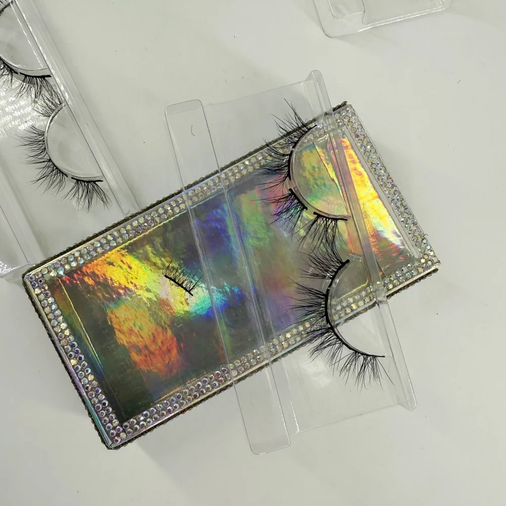 クラスターまつげ卸売ラッシュクラスタープライベートラベルバンドセグメントまつげDIYラッシュミンクまつげ