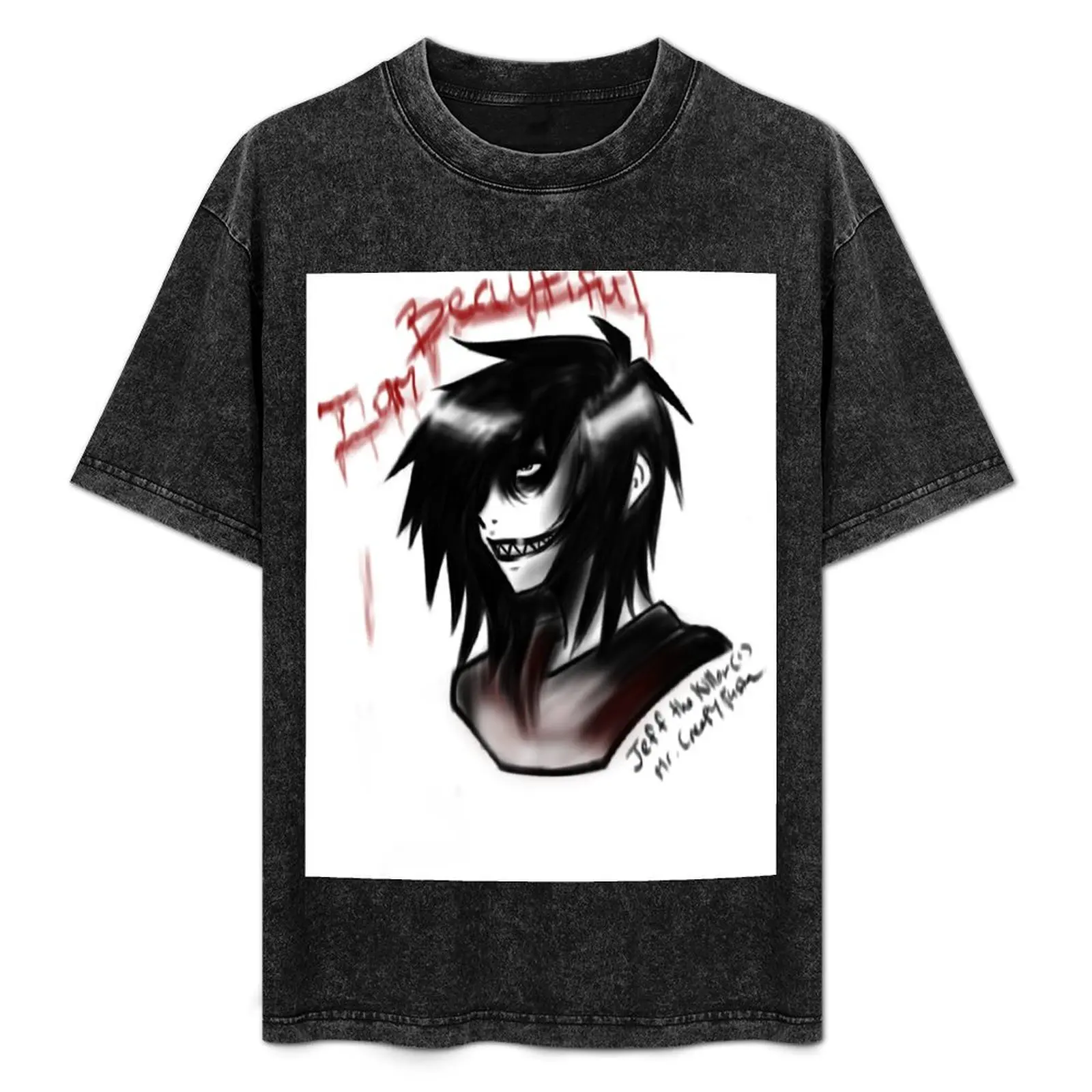 

Jeff the Killer T-Shirt essential t shirt aesthetic clothes plain shirts graphic tee men