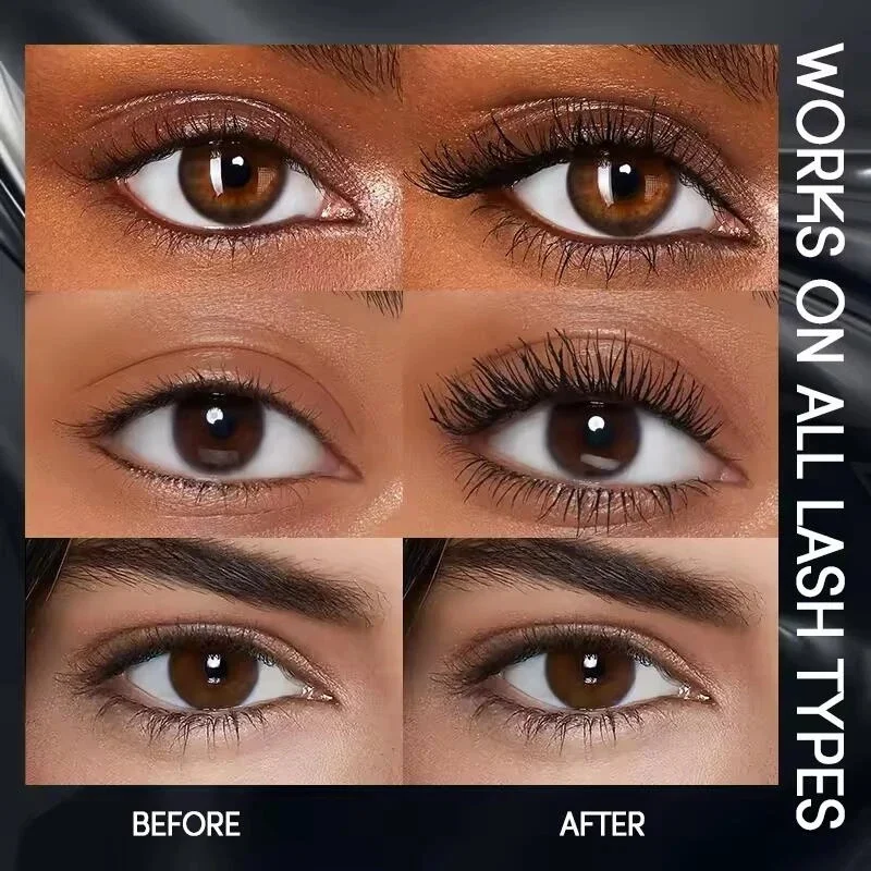 Mascara Impermeabile Volume Extra Lunga Durata Hyper-Curl Allungamento Ciglia Ciglia Non-sbavature Mascara Nero Cosmetico Coreano