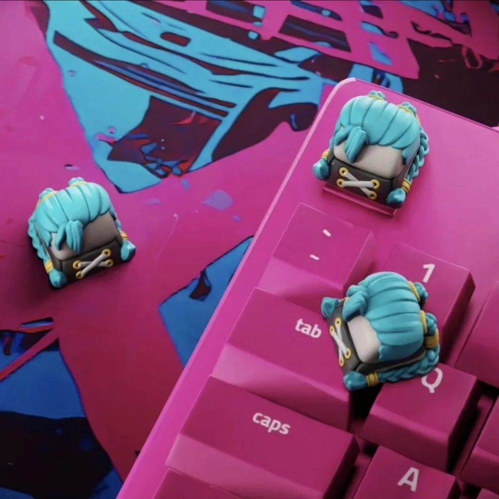 Gaming Keycaps, Personalized Keycaps, Hero-Themed Creative Mechanical Keyboard Decorations, Cross-Shaped Switches, Gifts.