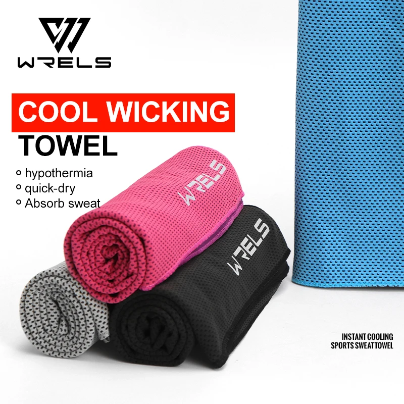 WRELS Towel Sports Quick-drying Super Absorben Outdoor Cooling Towel Fitness sports gym Running quick Dry Cool Towel Soft Gym