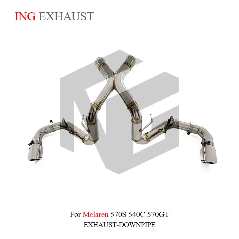 ING Style Exhaust Stainless Steel 304 Catback for Mclaren 540C 570S  570GT 3.8T Refitting Vehicle Engine Tube Performance System