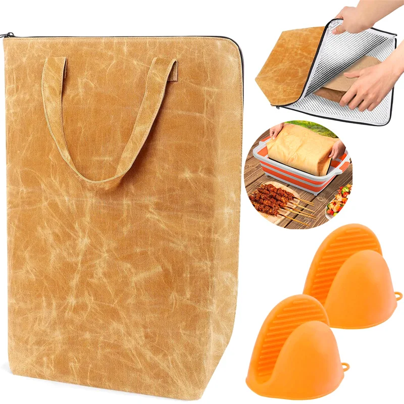 

BBQ Blanket Insulated Meat Resting Bag Reusable Grilling Companion Maintain Food Flavour Hand Protection Barbecue Blanket