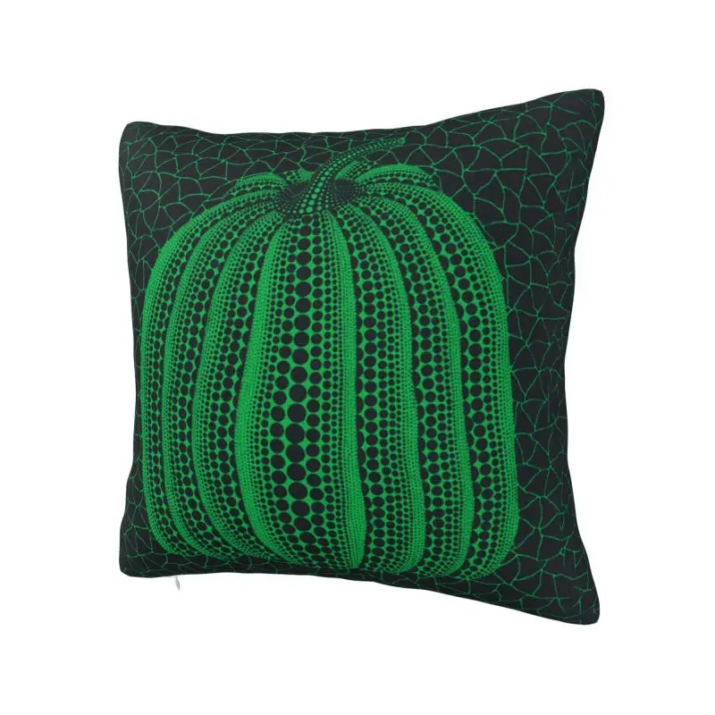 Luxury Yayoi Kusama Abstract Art Pumpkin Cushion Covers 45x45cm Velvet Pillow for Sofa Car Square Pillowcase Home Decorative