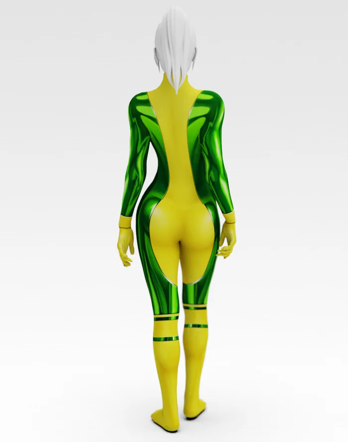 Halloween Rogue Female Spandex Cosplay Costume Adults Lady Superhero Zentai Bodysuit Halloween Costume