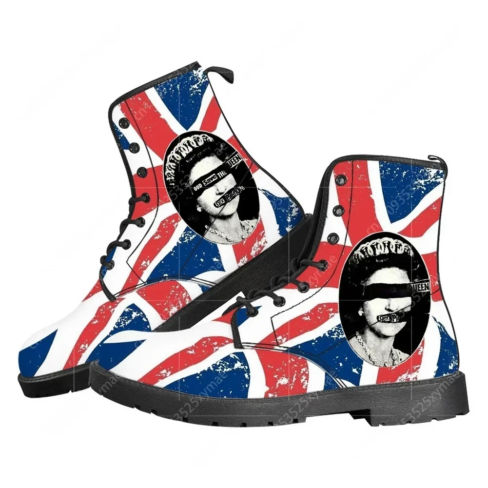 Sex Pistols Punk Rock Band Casual Boots Mens Womens Cool Popular Teenager Shoes Fashion 3D Boot Outdoor Customize Made Shoe