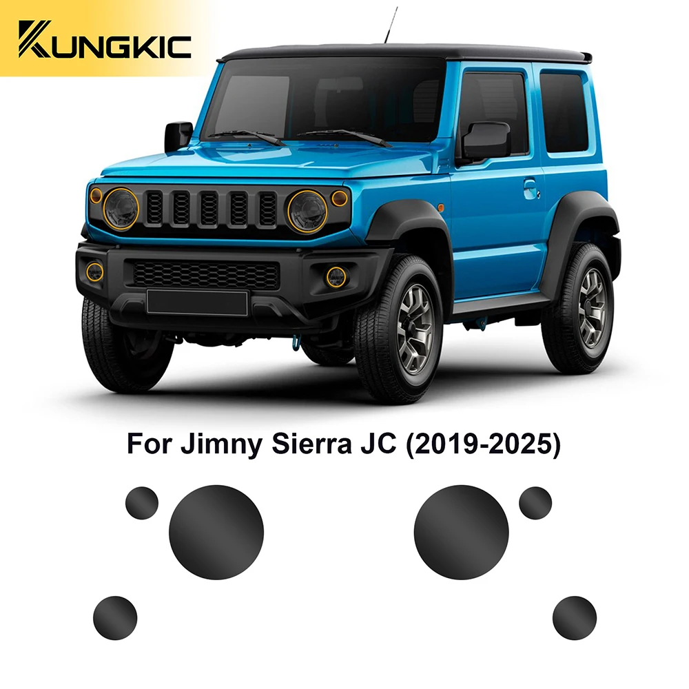 For Suzuki Jimny JB64 Sierra JB74W 2019 2020 2021 2022 2023 2024 2025 2026 Headlight Film Anti-scratch Smoked Clear Sticker