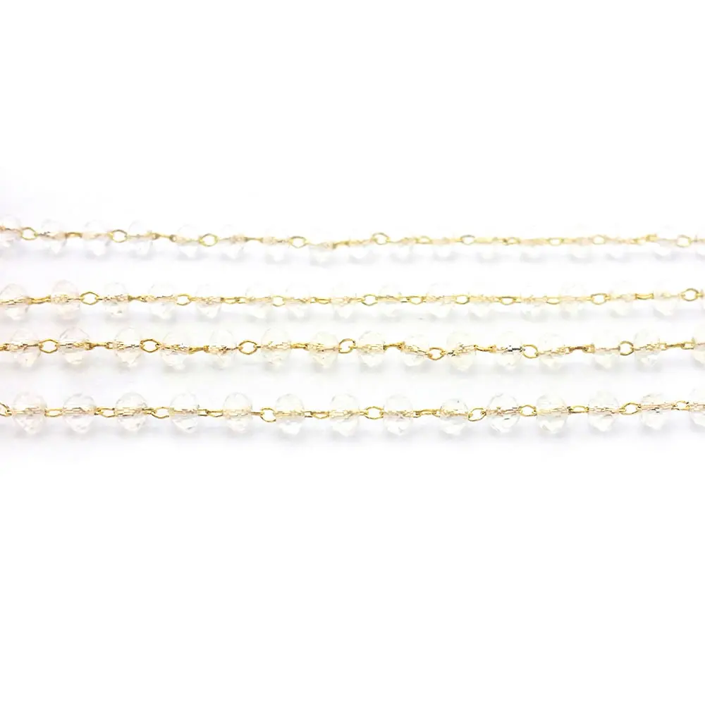 1 Meter 18K Gold Color Brass Necklace Chains High Quality Diy Accessories Jewellery Making Materials Rosediy official-website