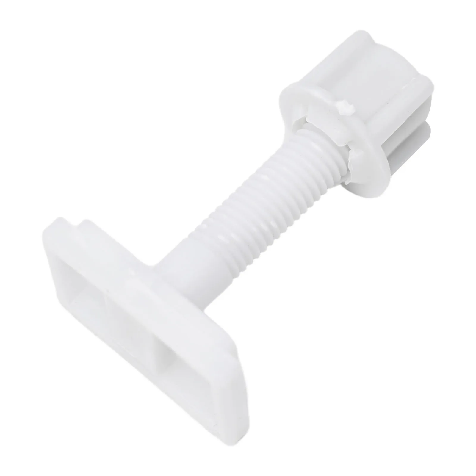 Useful Bathroom Toilet Hinge Screws Plastic Bolts White 2*Sliding Plates 2*Washers Plastic Repair Kit Replacement