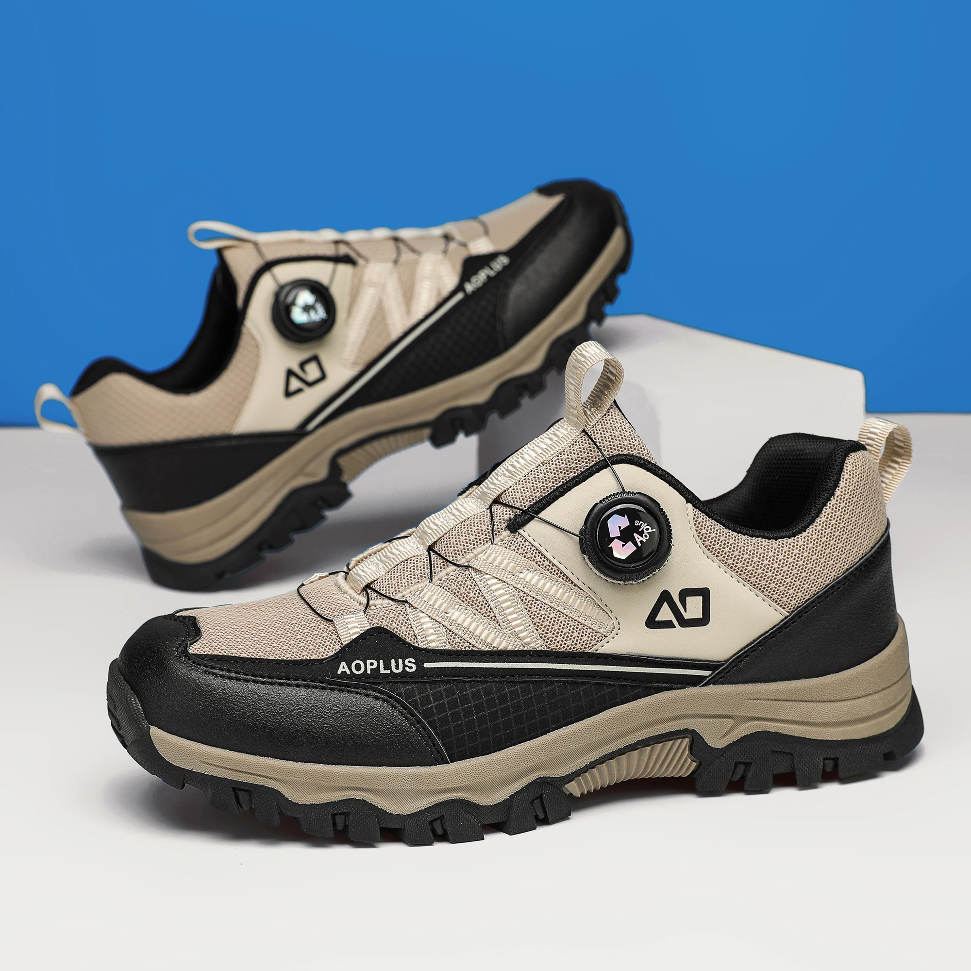 

New Style Fashionable Hiking shoes, Breathable Men's and Women's Outdoor Casual Walking shoes, Rotating Button Travel shoes, 10