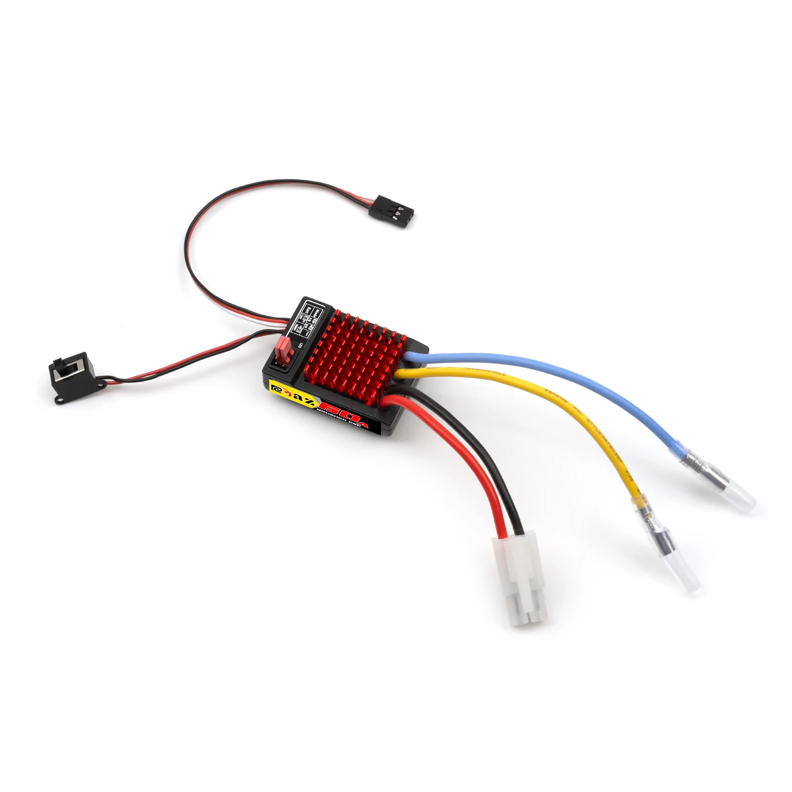 RCXAZ 540 Pro Brushed Motor 12T-75T 60A Waterdichte ESC Snelheidsregelaar Combo voor 1/10 RC Crawler Klim Drift Auto Boot
