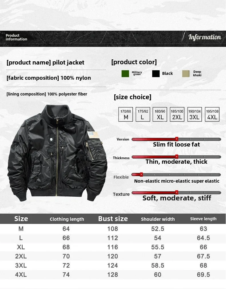 남성용 야외 비행 재킷, 블랙 및 그린, 스탠드 업 칼라, 멀티 포켓 작업 재킷, 오토바이 트레이닝 코트, 가을 패션, 신상
