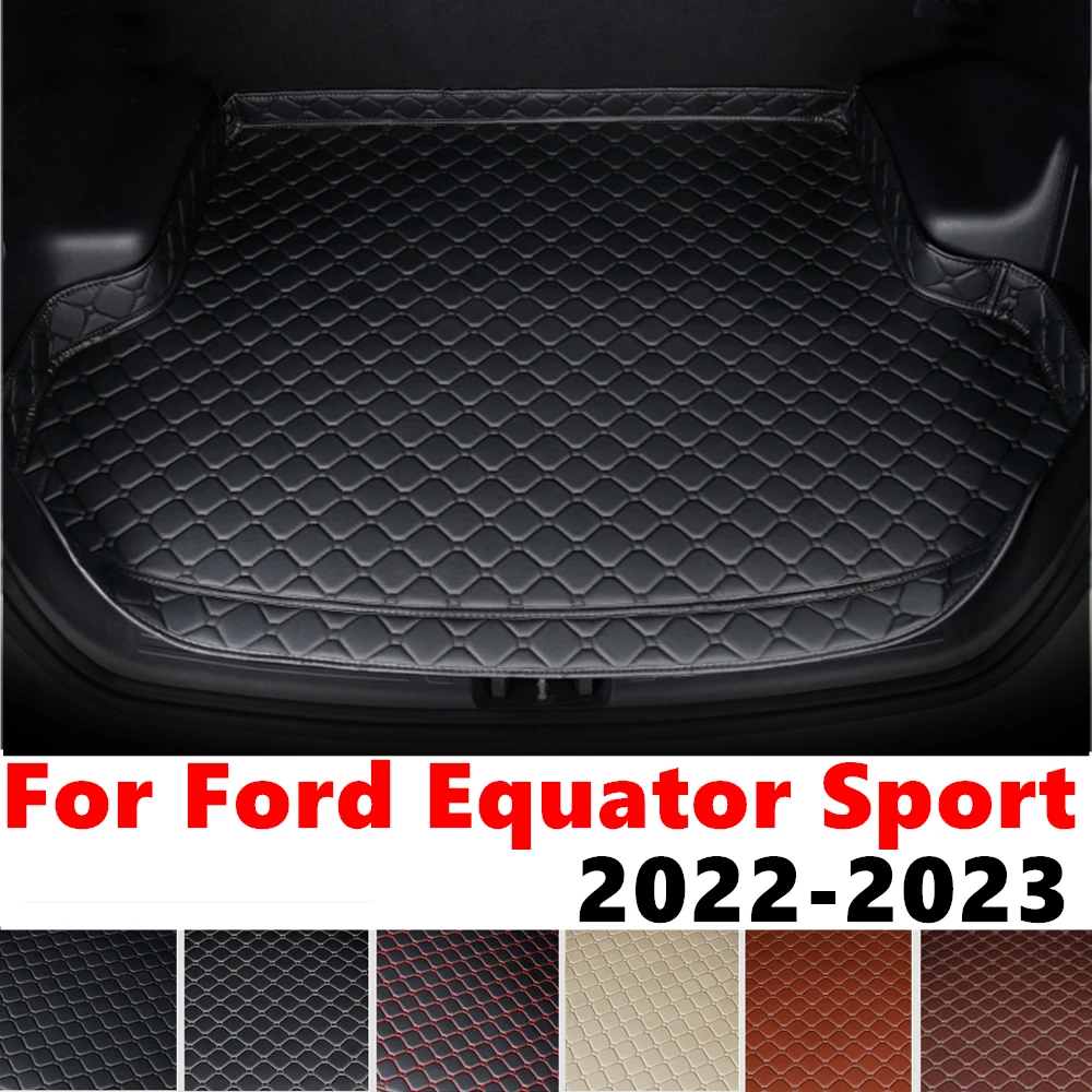 High Side Car trunk mat for Ford Equator Sport 2023 2022 Tail Boot luggage Tray Pad Cover Rear Cargo Liner Interior Accessories