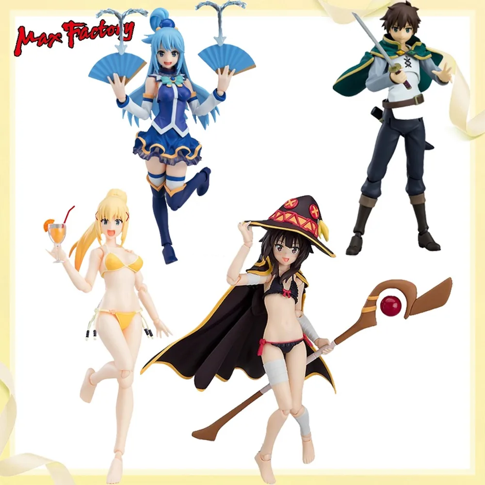 100% Original Genuine in Stock Max Factory Dustiness Ford Lalatina Figma (EX-065) Megumin (EX-056) Satou Kazuma (425) Aqua(#399)