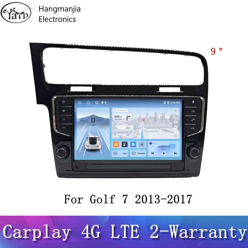 

Hangmanjia беспроводной CarPlay Android Auto автомобильные интеллектуальные системы для VW Golf 7 2013 2014 2015 2016 2017, GPS-авторадио