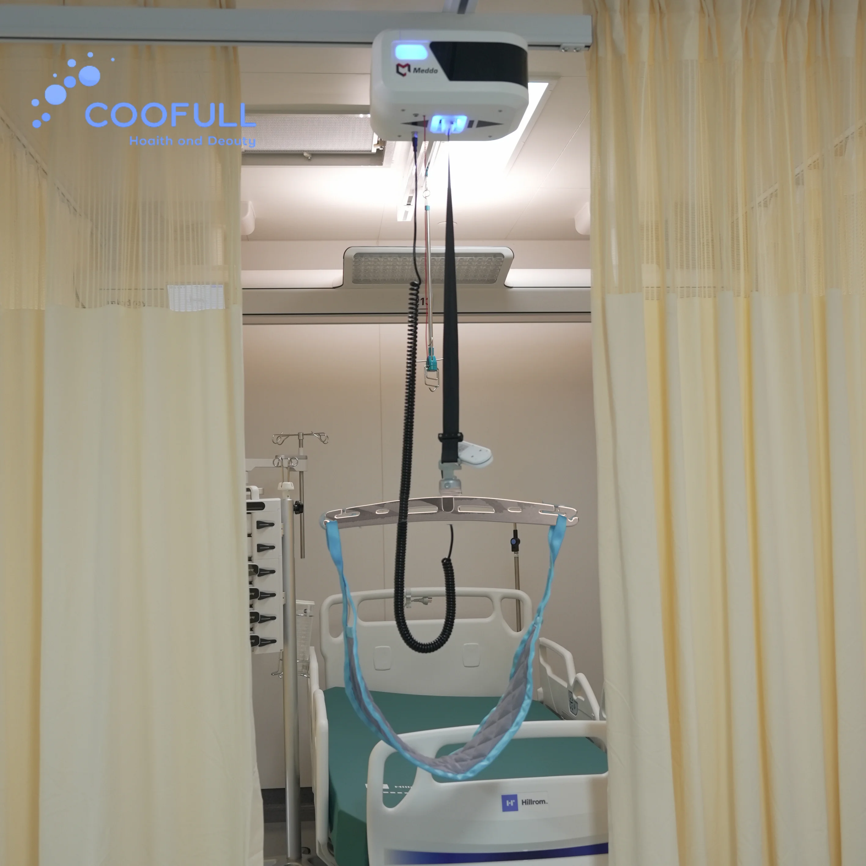 Coolfull Class I Medical Electric Patient Hoist Lift for Home Care Physical Therapy Equipment Designed for Disabled Elders