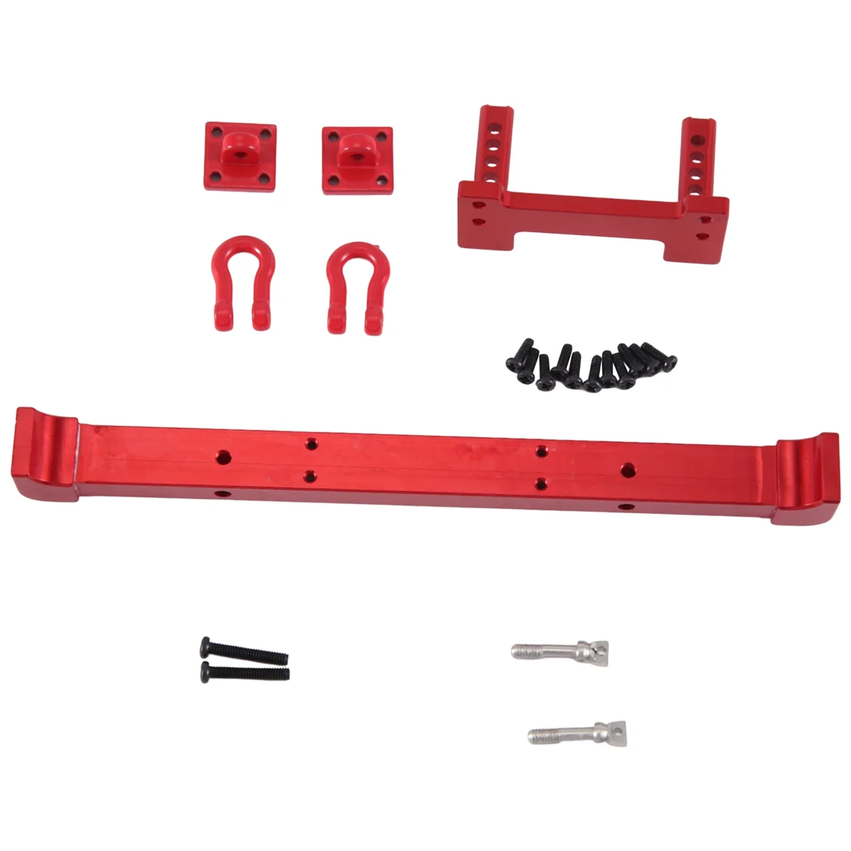 For 1/12 MN128 Shepherd Remote Control Car Parts & Accessories 6061 Aluminum Upgrade Rear Bumper Bumper Guard Red